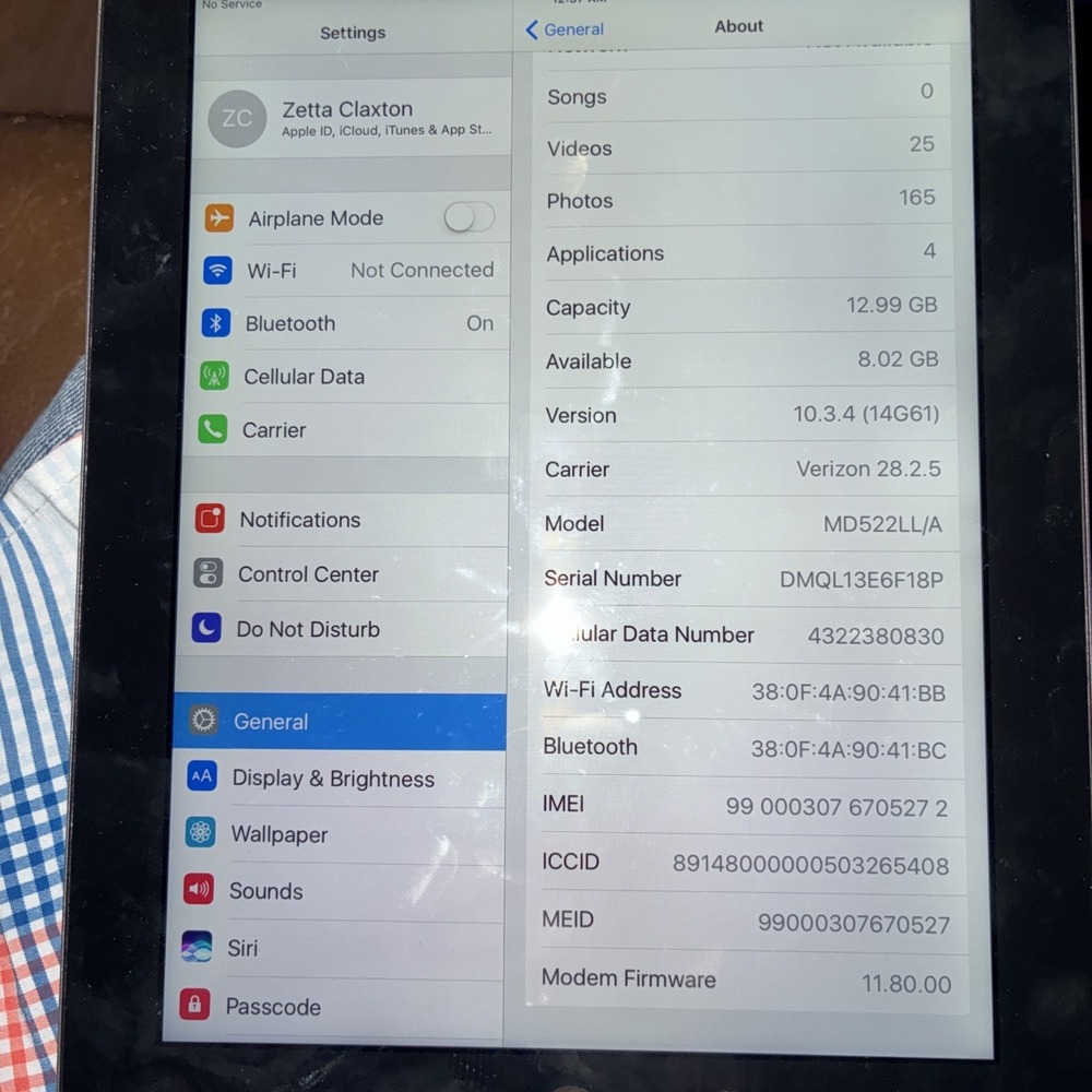 Bundle  Apple iPad (4th Generation) Case A1460 16 GB, Wi-Fi + 4G, 9.7 in Unlocke